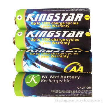 4 x AA Ni-MH 2700mAh rechargeable batteries, for phone, flashlight, camera, MP3, shaver toys